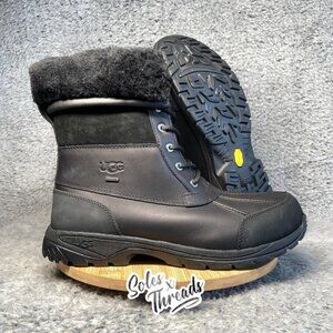 UGG Butte Cold Weather Leather Boot Size 12 Men Black 5521